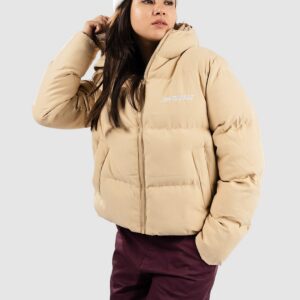 Santa Cruz Strip Logo Quilted Jacke beige