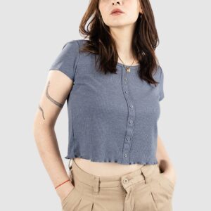 Kazane Nora T-Shirt chin blue htr