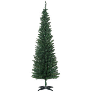 HOMCOM Weihnachtsbaum Tannenbaum 390 Spitzen Grün Ø 55 x H180 cm mit stabilem Kunststoffständer für festliche Dekoration Aosom.de