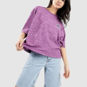 Quiksilver Uni Aopfriend Crop T-Shirt violet heritage geo 32