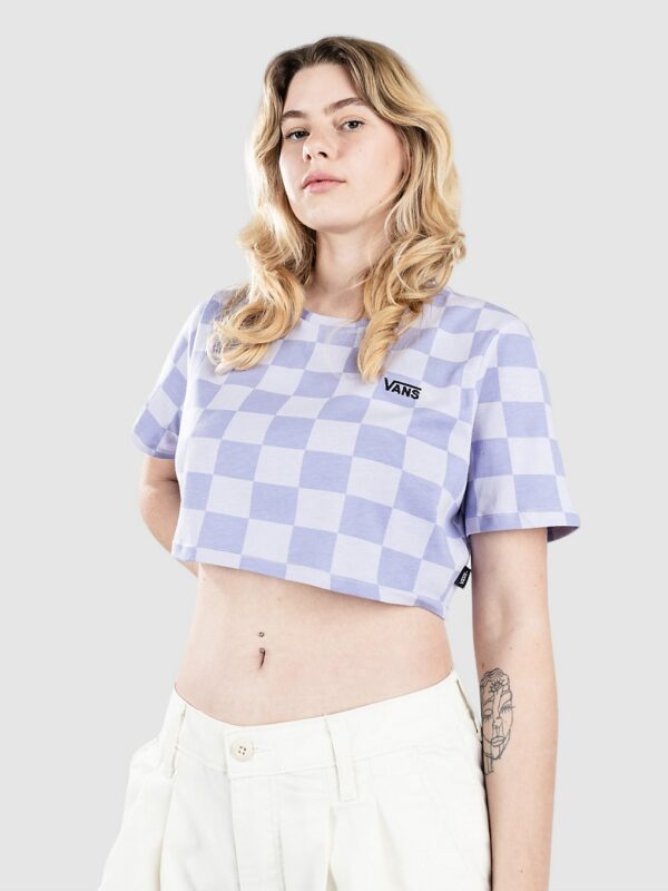 Vans Checker Crew Crop II T-Shirt cosmic sky