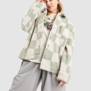 Petals and Peacocks District Sherpa Jacke multi