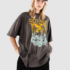 Salty Crew Big Wave Cover Up T-Shirt charcoal