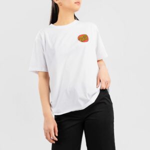 Santa Cruz Classic Dot Chest T-Shirt white