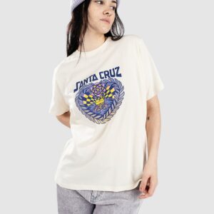 Santa Cruz Heart Set Front T-Shirt off white