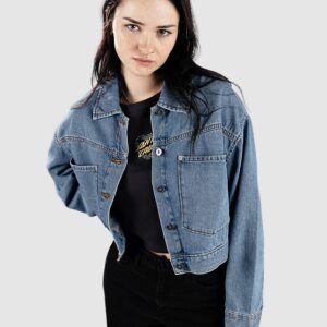 Vans Raynes Denim Crop Jacke stone wash