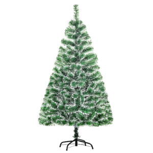 HOMCOM Künstlicher Weihnachtsbaum 1,5 m Christbaum mit 416 Ästen und stabilem Metallfuß aus PET in Grün für festliche Dekoration Aosom.de