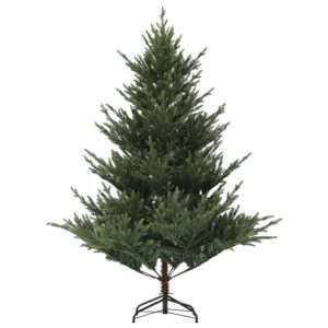 HOMCOM Künstlicher Weihnachtsbaum, 180 cm Christbaum mit 1046 Spitzen, Stahlständer, schwer entflammbar, für Weihnachten Deko, Indoor, Grün Aosom