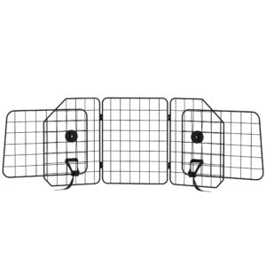 PawHut Hundeschutzgitter Auto Universal Kofferraumgitter verstellbar 93-150 cm aus Stahl in Schwarz, Trenngitter für Hunde Aosom.de
