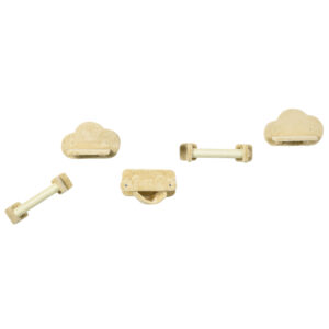PawHut Katzen Kletterwand Set 5-teilig mit Treppe in niedlicher Wolkenform, 2 Kratzstämme, Plattformen, Hängematte aus Plüsch, Beige Aosom.de