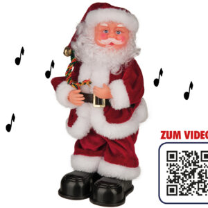 Happy People Tanzende Singende Weihnachts-Figur Laufende Musik Weihnachtslieder