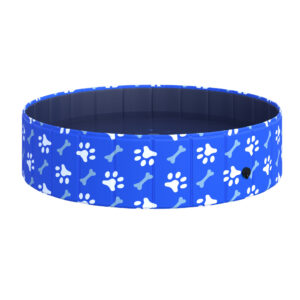 PawHut Hundebadewanne faltbarer Hundepool 120x30 cm Badewanne & Swimmingpool Wasserbecken für Hunde und Katzen Aosom.de