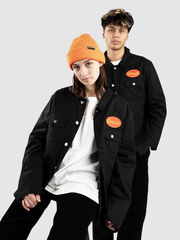 Donut Oval Script Chore Jacke black