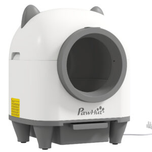 PawHut Selbstreinigende Katzentoilette mit App-Steuerung 80 L Geruchsbeseitigung, Automatische Elektrisches Katzenklo mit Müllbeutel hygienisch Cat Litter Box Katzentoilette für Mehrere Katzen Aosom