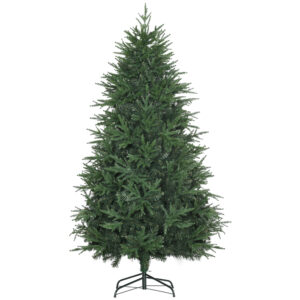 HOMCOM 180 cm künstlicher Weihnachtsbaum naturgetreu mit dichten Zweigen und 4030 Astspitzen, realistisches Aussehen in Grün Aosom.de