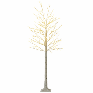 HOMCOM LED Baum, Lichterbaum, Kirschbaum mit 180 LEDs, 3 Helligkeitsstufen, 180 cm Baumlicht, Kunstbaum mit Beleuchtung, Weihnachtsdeko, Osterdeko für Party, Geburtstag, Weiß Aosom