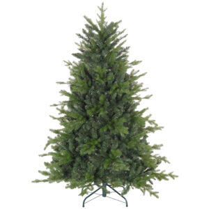HOMCOM Weihnachtsbaum 150 cm künstlich aus Kunststoff und Metallständer, Falscher Weihnachtsbaum mit 1309 feuerfesten Zweigen, Ø105x150 cm, Grün Aosom