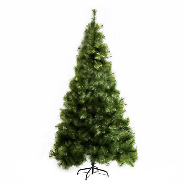 HOMCOM künstlicher Weihnachtsbaum 2,1 m, Tannenbaum, 505 Äste dichte Zweige, einfacher Aufbau, authentischer Christbaum mit Metallständer Aosom