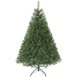 HOMCOM Weihnachtsbaum künstlich 150 cm Christbaum mit 992 dichten Zweigen Tannenbaum mit klappbarem Metallständer Grün Aosom