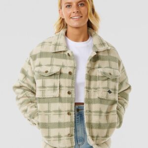 Rip Curl Sunrise Session Sherpa Jacke sage