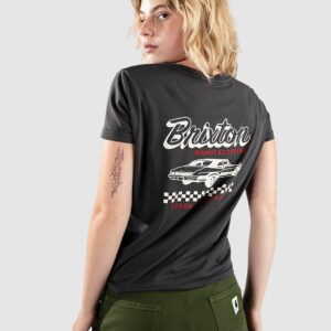 Brixton Speed And Service Fitted T-Shirt washed black worn wash