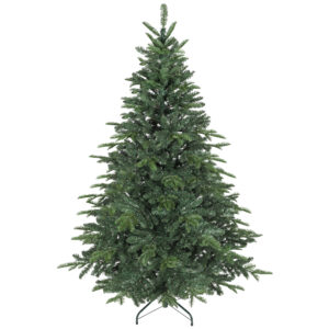 HOMCOM Weihnachtsbaum künstlich 180 cm Christbaum mit dichten Zweigen flammenhemmend Tannenbaum mit Metallständer Grün Aosom