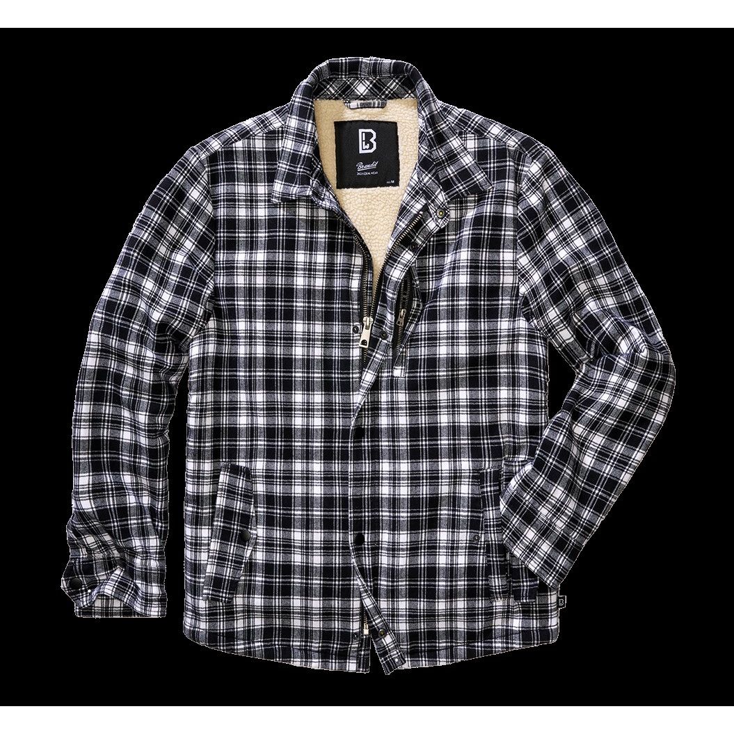 Jacke Holzfäller Classic Sherpa Jacket white/black Restposten M