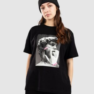 Miss Tee Tongues Out T-Shirt black