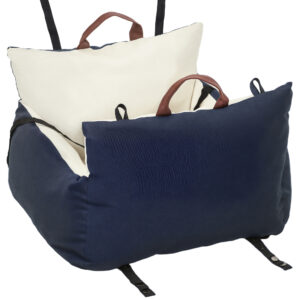 PawHut Hunde Autositz Hundesitz mit Sicherheitsgurt Abnehmbarer Hundeautositz für Rückbank und Vordersitz, waschbarer Autositz für Kleine Hunde und Katzen Haustiere Aosom