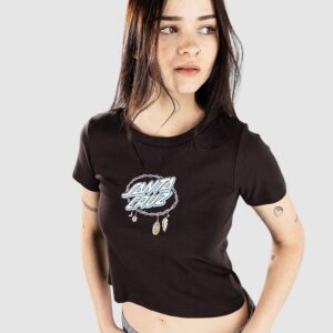 Santa Cruz Barbed Oval Dot Front T-Shirt ground coffee