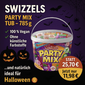 Swizzels Party Mix Tub, 785g Retro-Süßigkeiten in loser Schüttung - Vegan, MHD 31.12.2025