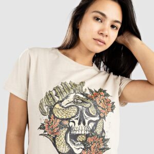 Empyre Serpent Eyes T-Shirt mineral wash brown