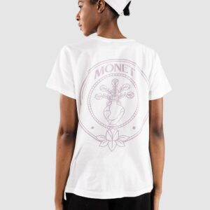 Monet Skateboards Old Money T-Shirt white cap off white