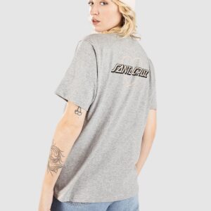 Santa Cruz Heart Strip T-Shirt heather grey