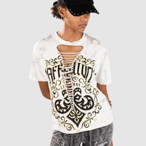 Affliction Winter Epitaph T-Shirt lt.grey crystal was