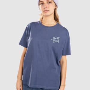 Santa Cruz Love Script Back T-Shirt heritage blue