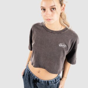 Vans Era Script Relaxed Crop T-Shirt faded black