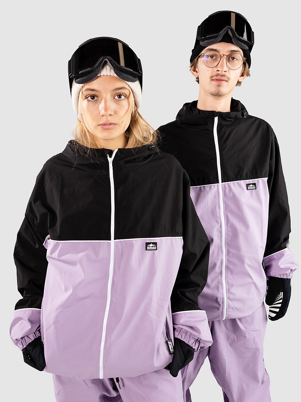 Check The Feed Daily 2 Color Jacke lavender & black