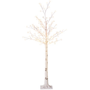 HOMCOM LED Lichterbaum 150 cm LED Baum mit 120 warmweißen LEDs, 3 Helligkeitsstufen IP44 Kirschblütenbaum Innen und Außen Weihnachtsdeko künstlicher Weihnachtsbaum Leuchtbaum Lichterdeko Aosom