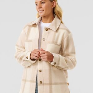 Rip Curl Soleil Check Shacket Jacke natural