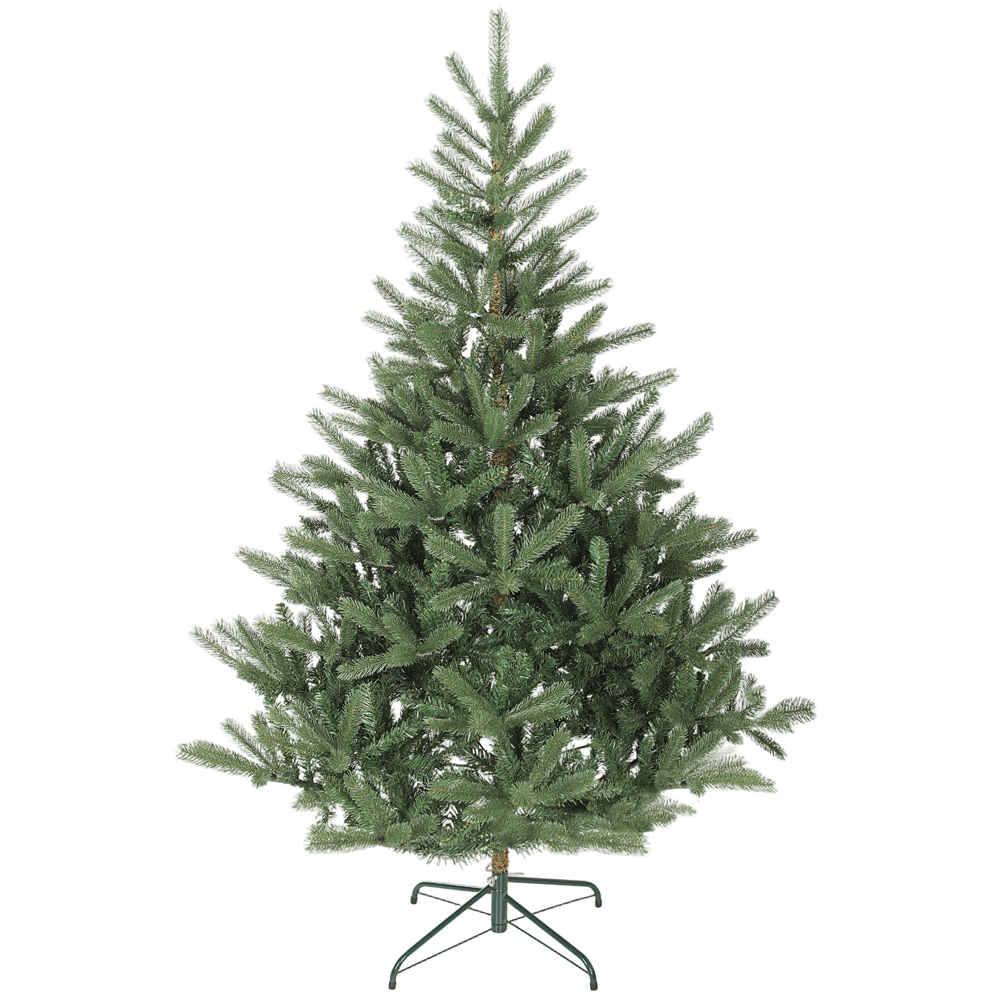 HOMCOM Weihnachtsbaum künstlich 180cm Christbaum mit dichten Zweigen Tannenbaum mit Schnellaufbau Klappsystem und klappbarem Metallständer Grün Aosom