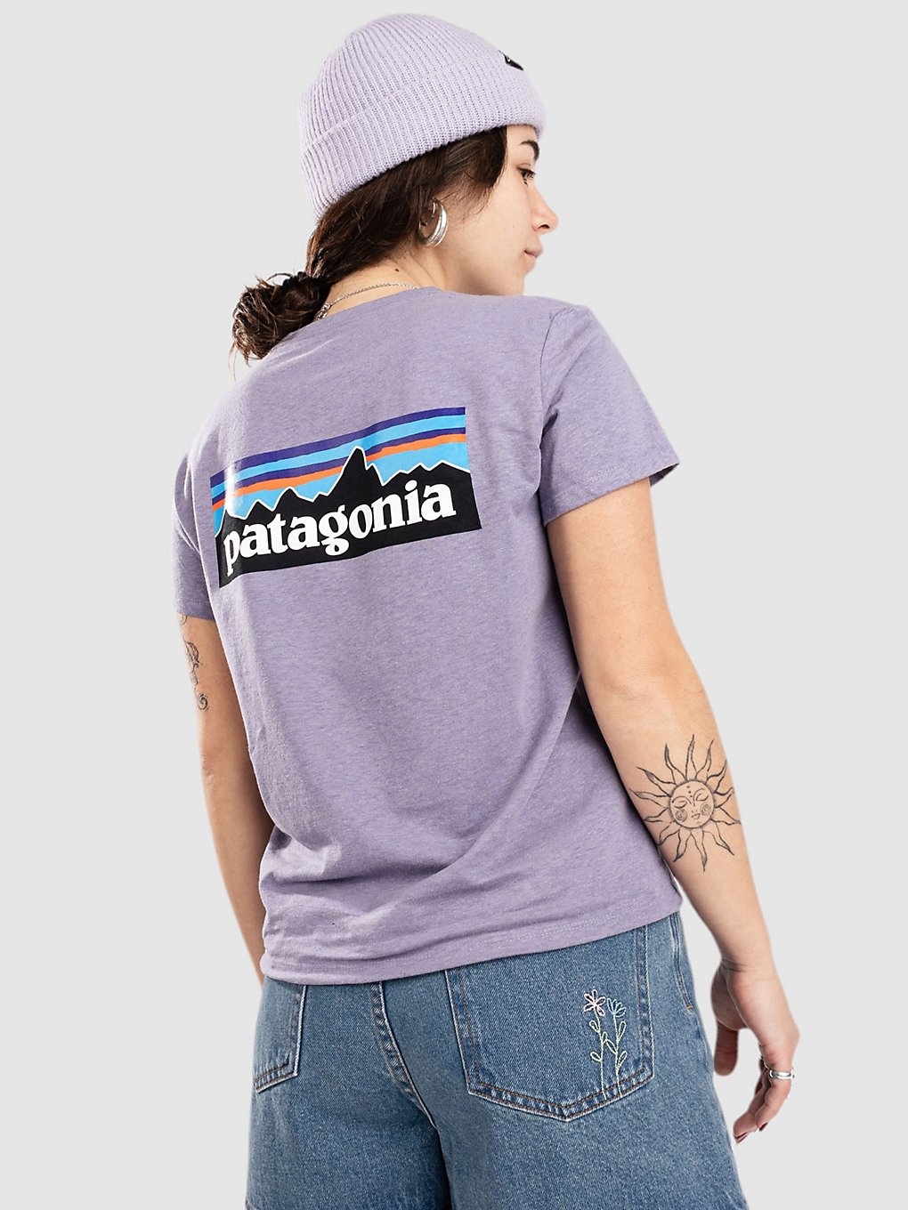 Patagonia P-6 Logo Responsibili T-Shirt concrete purple