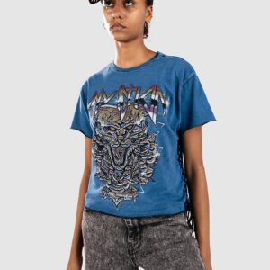 Affliction Chromium Panther T-Shirt blk lava tint