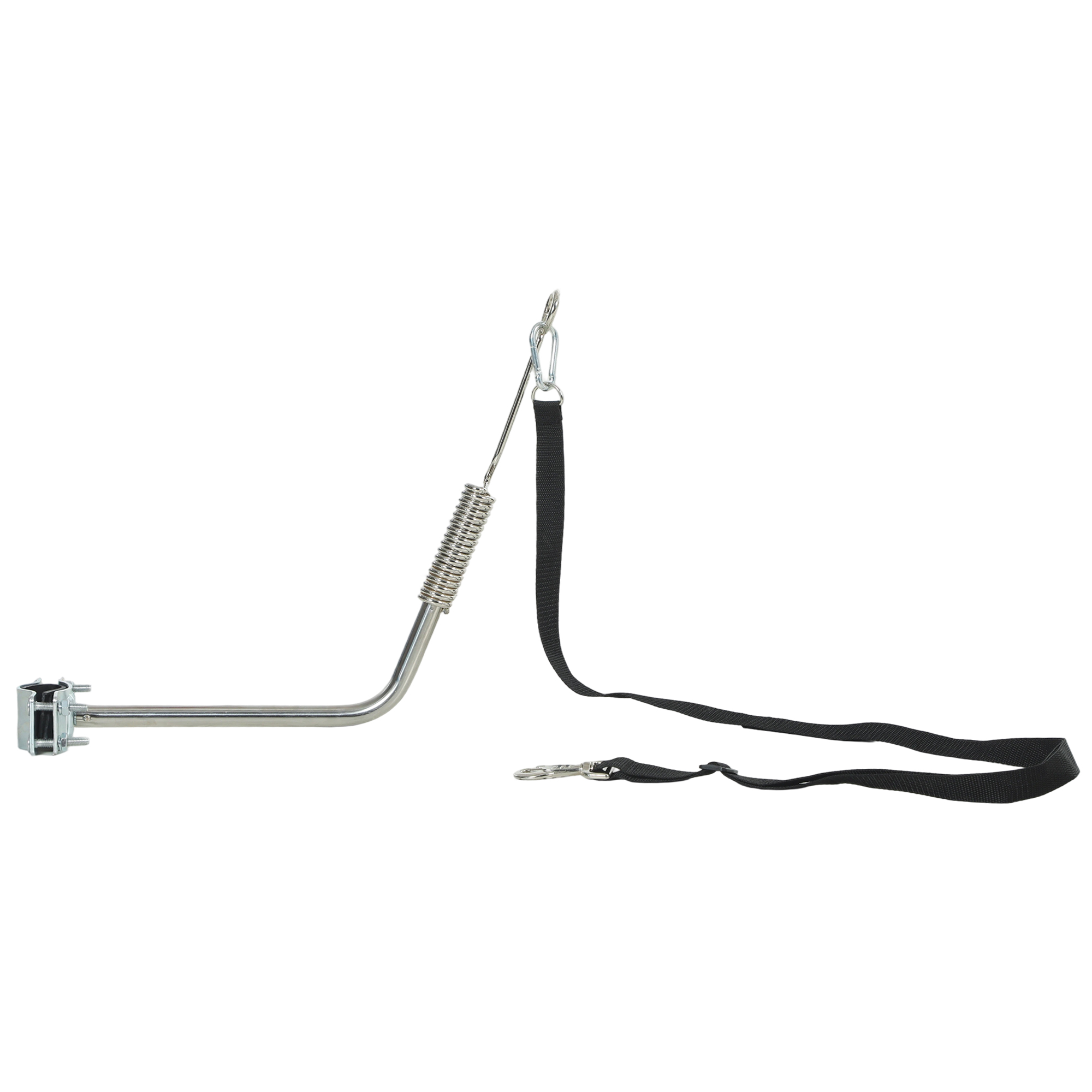 PawHut Fahrradleine für Hunde, Hunde Fahrradleine mit Stoßdämpfern, verstellbarem Gurt, abnehmbarem Schnellverschluss Flexible Fahrrad Hundeleine für Training, Joggen, Radfahren, Silber+Schwarz Aosom