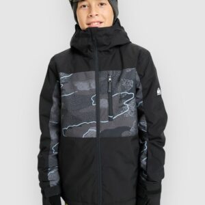 Quiksilver Side Hit Printed Kids Jacke camostrokes true black