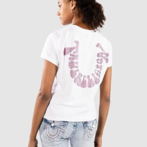 True Religion Crystal Hs Crew T-Shirt white