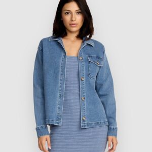 Volcom Stoned Bf Shacket Jacke deep river blues