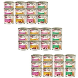 36 x 200g animonda Carny Adult Kräftige Variation , Katzennassfutter für ausgewachsene Katzen, Nassfutter mit 100 % frischen, fleischlichen Zutaten, Katzenfutter ohne Getreide und Zucker MHD 05/26