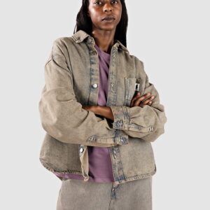 Carhartt WIP Georgia Shirt Jacke leather garment dyed