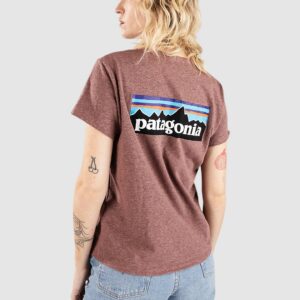 Patagonia P-6 Logo Responsibili T-Shirt dulse mauve
